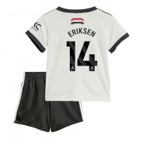 Maglia Calcio Manchester United Christian Eriksen #14 Terza Divisa Bambino 2024-25 Manica Corta (+ pantaloncini)